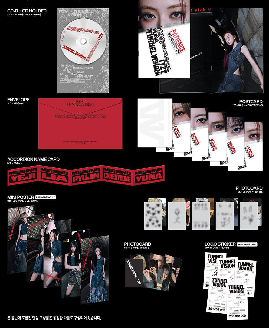 ITZY - TUNNEL VISION [MEMBER VER. - RANDOM COVER]