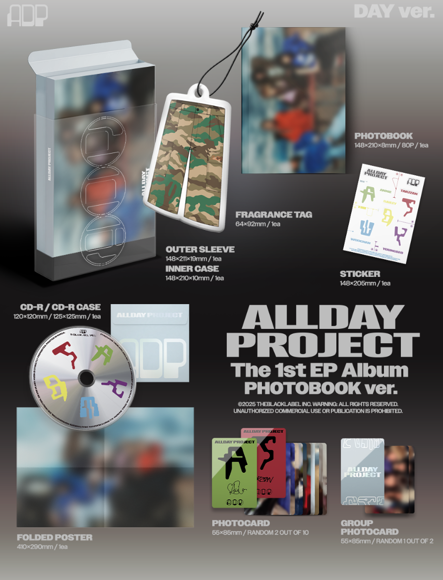 (AR AUTOGRĀFU) ALLDAY PROJECT - ALLDAY PROJECT [FOTOGRĀMATAS VER. - NEJAUŠAIS VĀKS] + K-IDOL EKSKLUZĪVA FOTOKARTE
