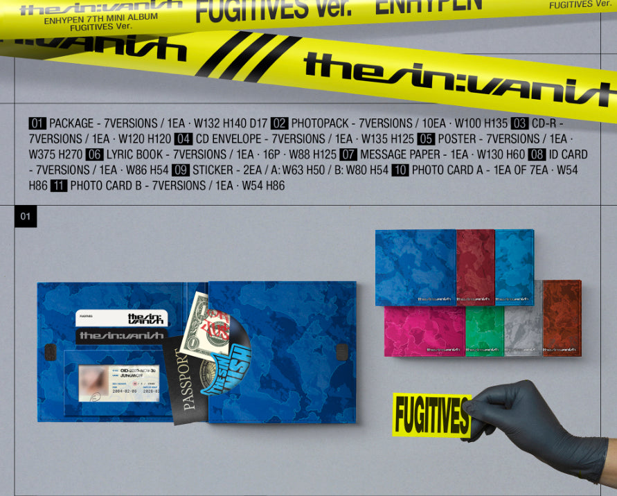 ENHYPEN - THE SIN : VANISH [FUGITIVES VER.] – K-SEONG