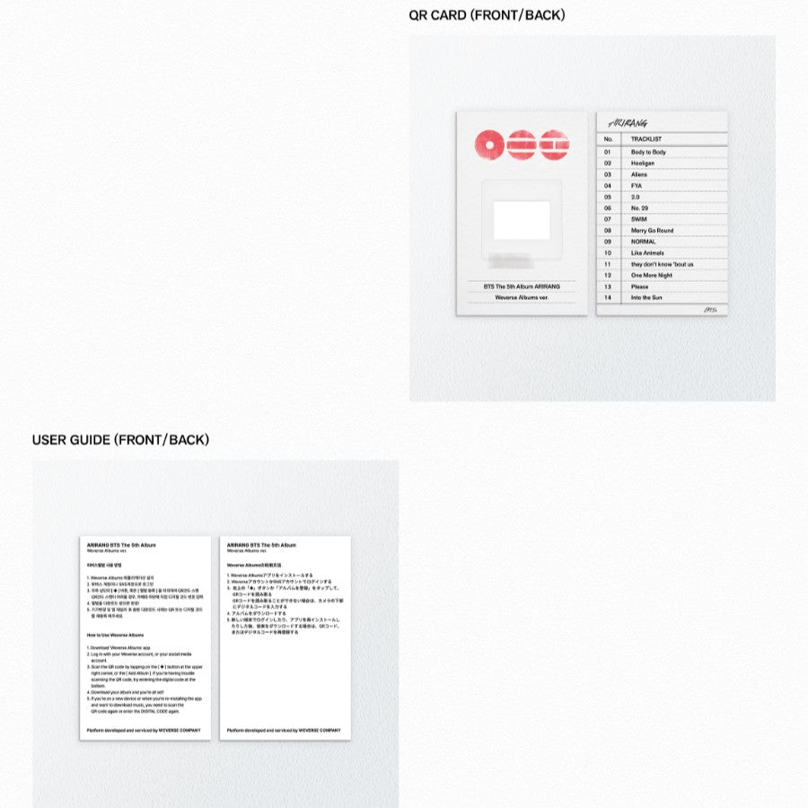 BTS - ARIRANG [WEVERSE ALBUMS VER.]