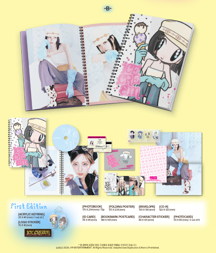 YUNA (ITZY) - ICE CREAM [FOTOGRĀMATAS VER.]