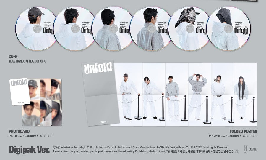 MONSTA X - UNFOLD [DIGIPACK VER.]