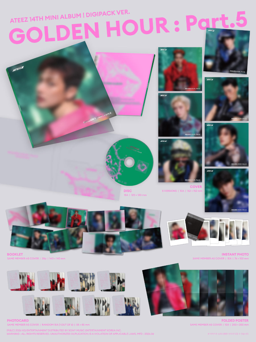 ATEEZ - GOLDEN HOUR : PART.5 [DIGIPACK MEMBER VER.]