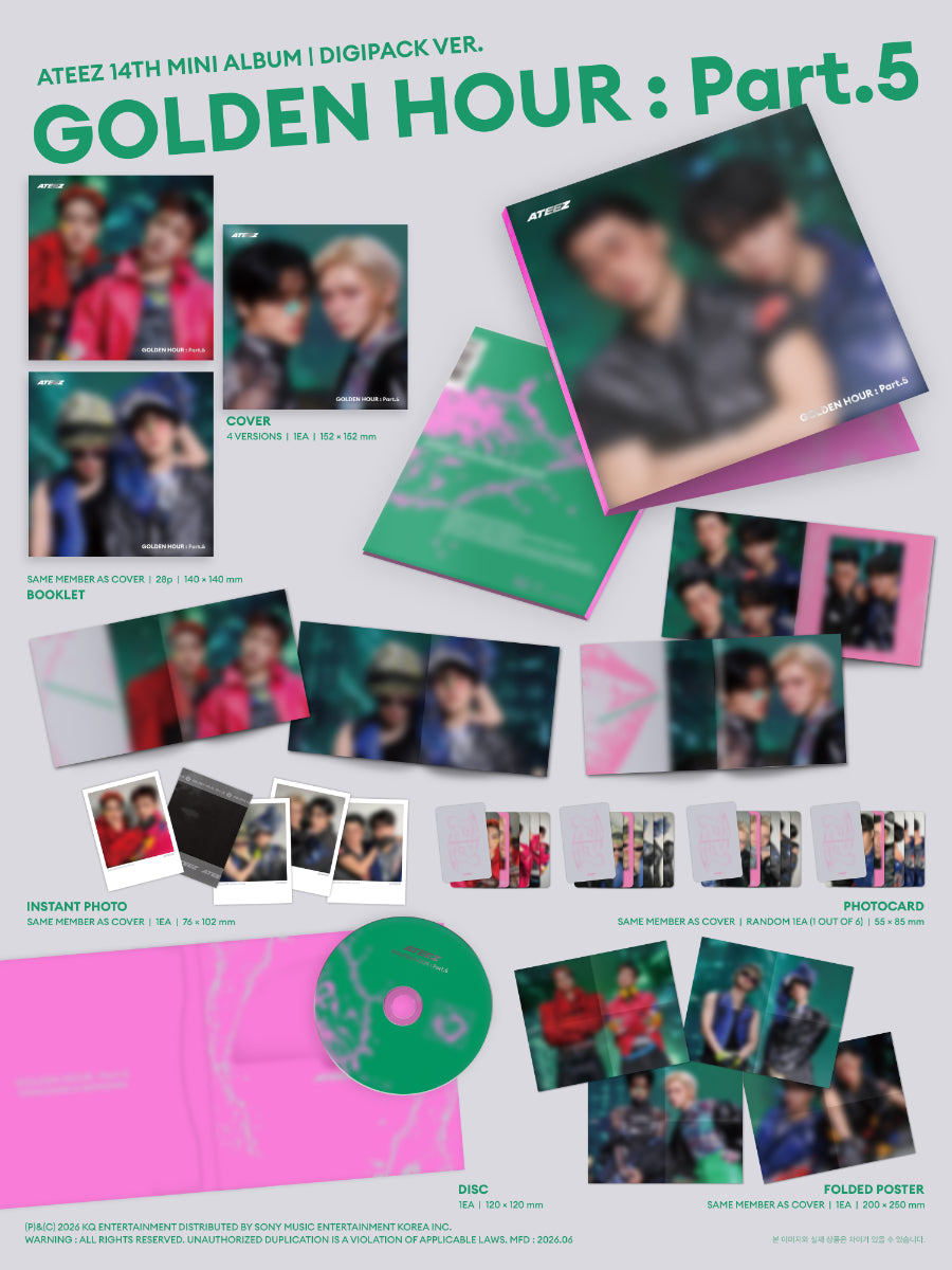 ATEEZ - GOLDEN HOUR : PART.5 [DIGIPACK UNIT VER.]