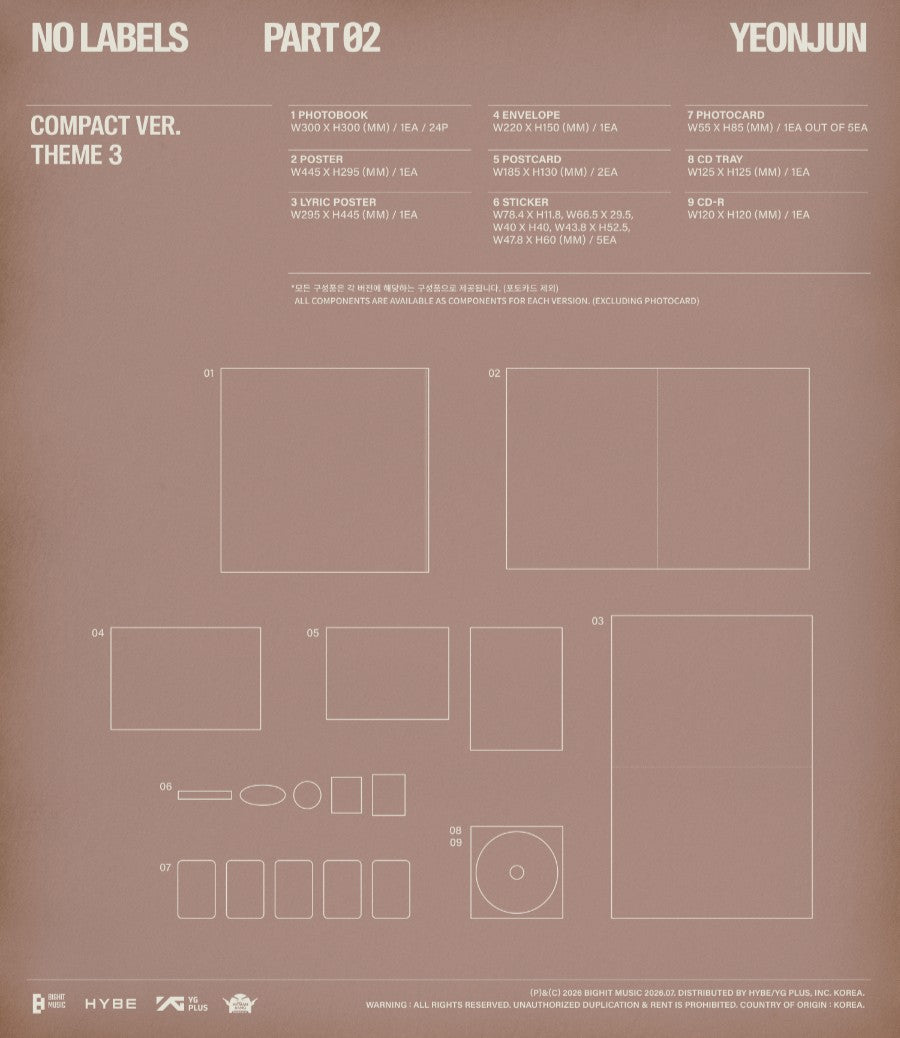 YEONJUN (TXT) – NO LABELS: PART 02 [KOMPAKTĀ VER.]