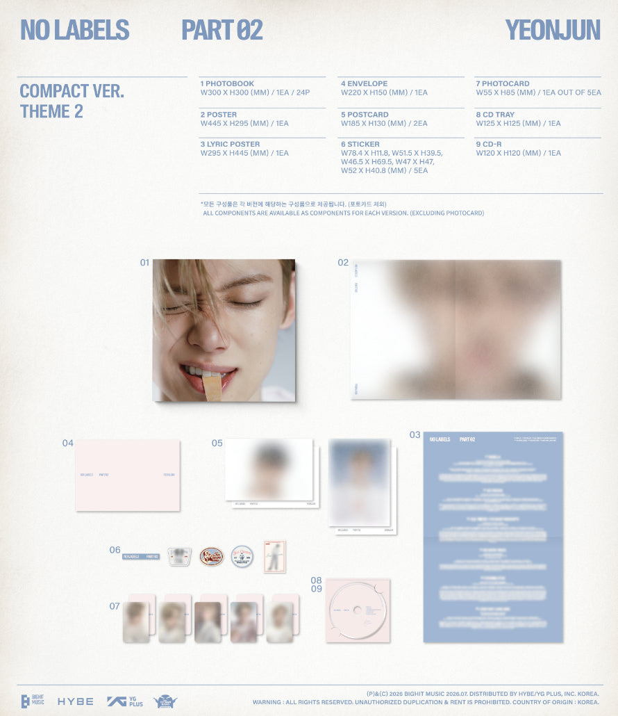 YEONJUN (TXT) – NO LABELS: PART 02 [KOMPAKTĀ VER.]