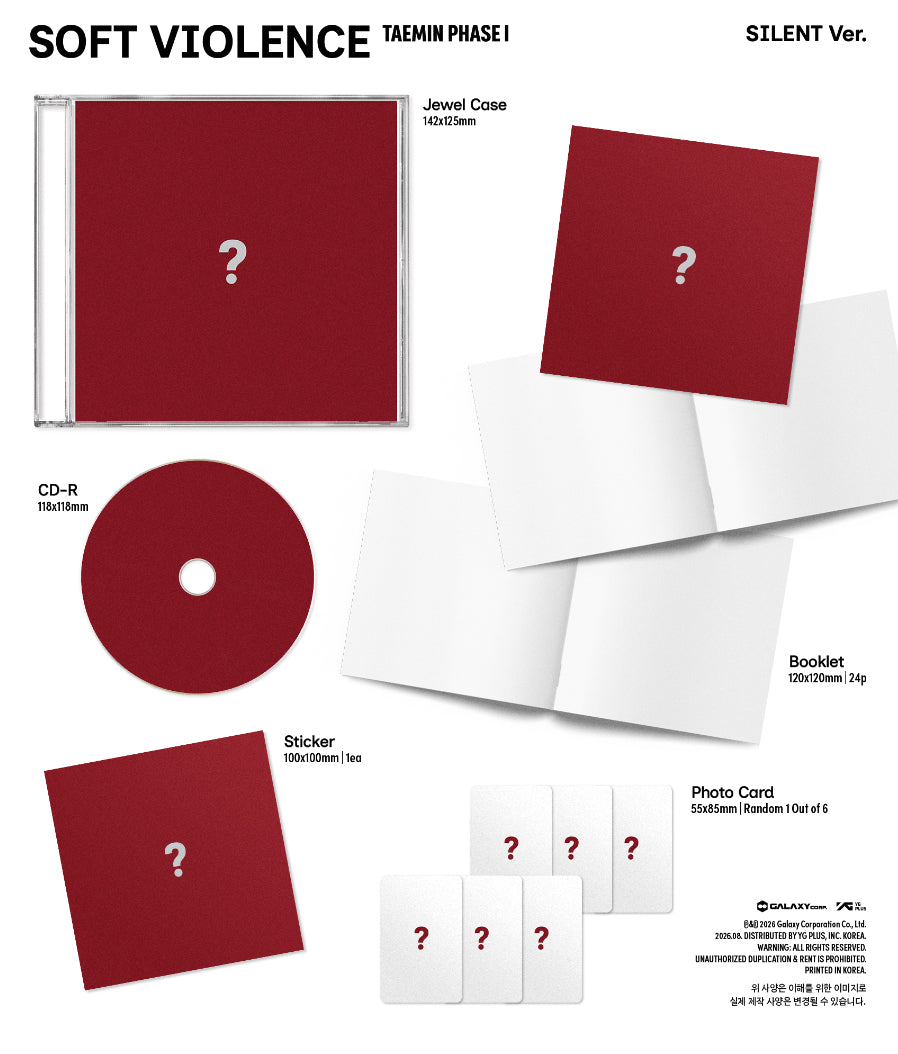 TAEMIN (SHINEE) - PHASE 1 : SOFT VIOLENCE [JEWEL VER.]
