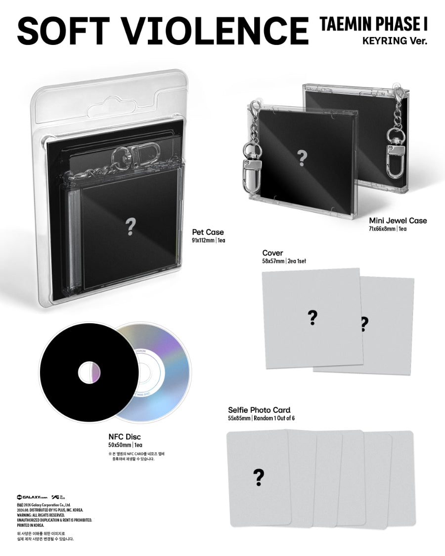TAEMIN (SHINEE) - PHASE 1 : SOFT VIOLENCE [KEYRING VER.]