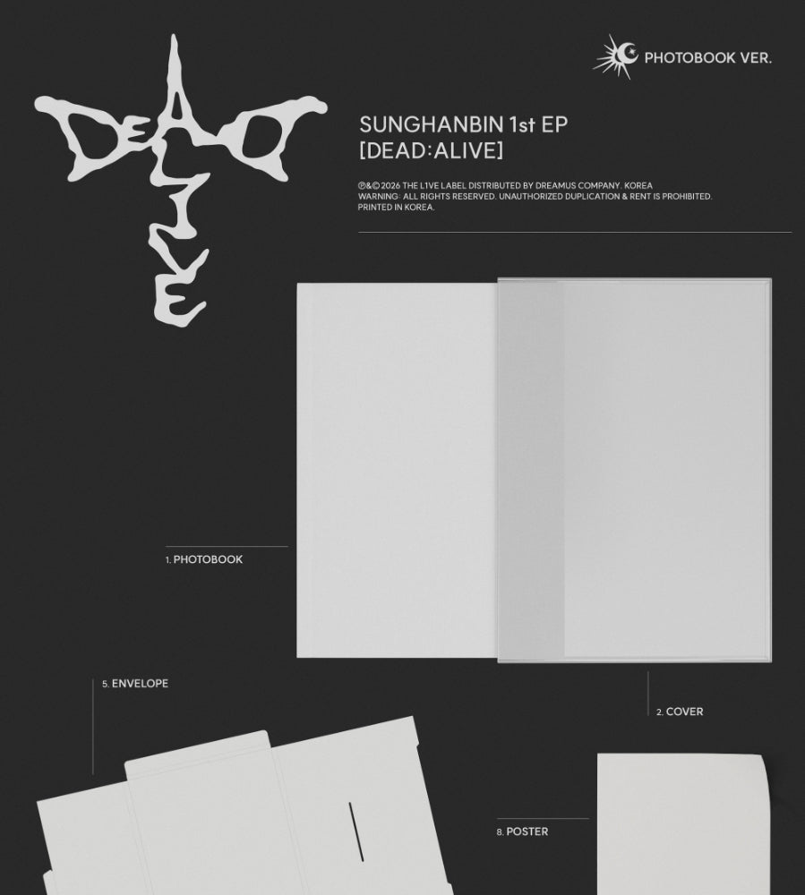 SUNGHANBIN (ZEROBASEONE) - DEAD:ALIVE [PHOTOBOOK VER.]