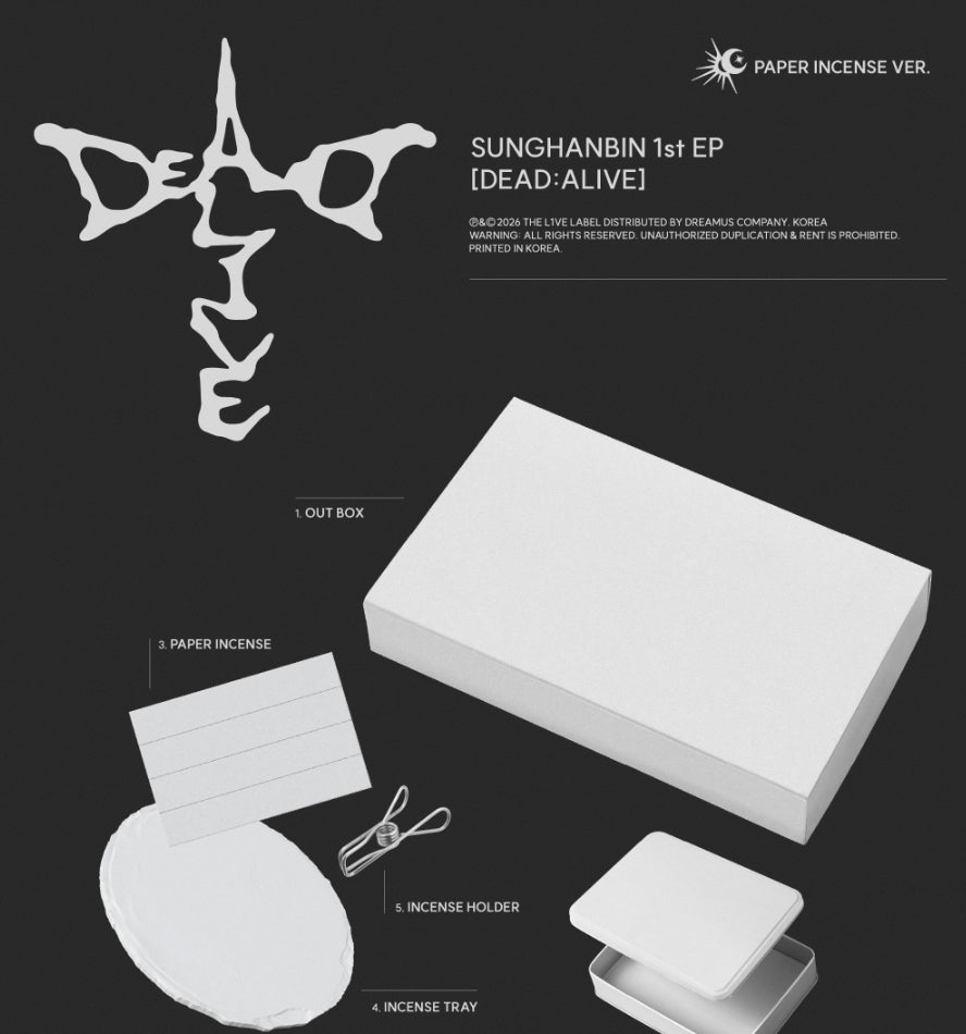 SUNGHANBIN (ZEROBASEONE) - DEAD:ALIVE [PAPER INCENCSE VER.]