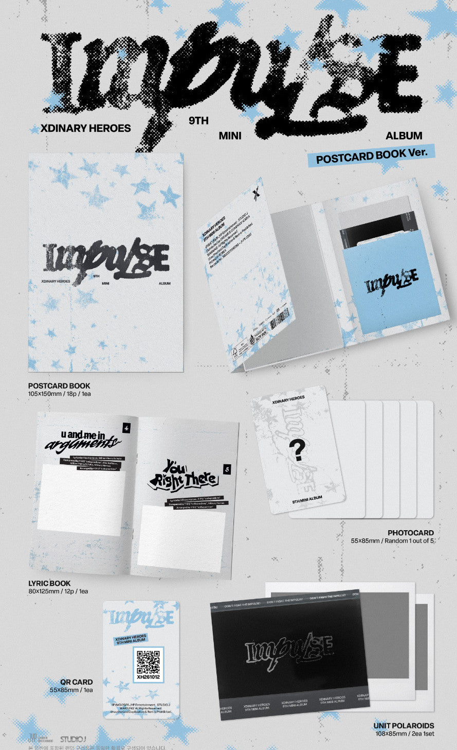 XDINARY HEROES - IMPULSE [POSTCARD BOOK VER.]