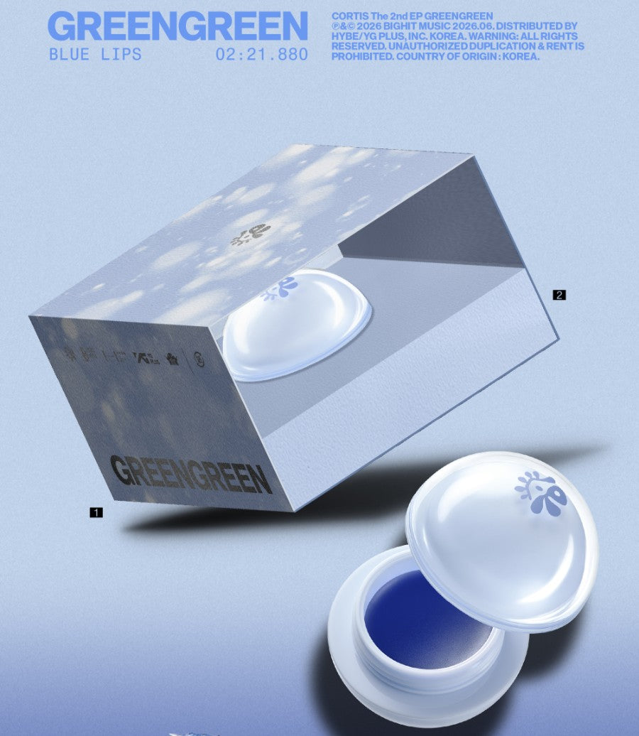 CORTIS - GREENGREEN [„BLUE LIPS” LŪPU BALZAMA VER.]