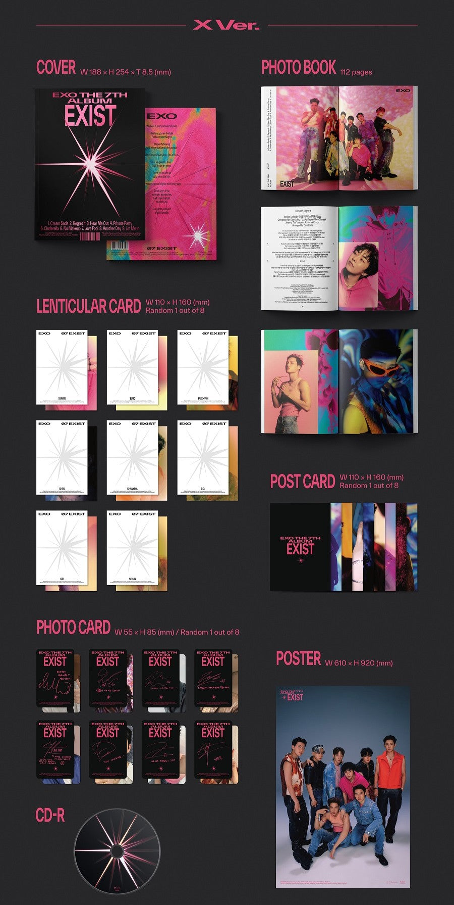 EXO - EXIST [FOTOGRĀMATAS VER.]