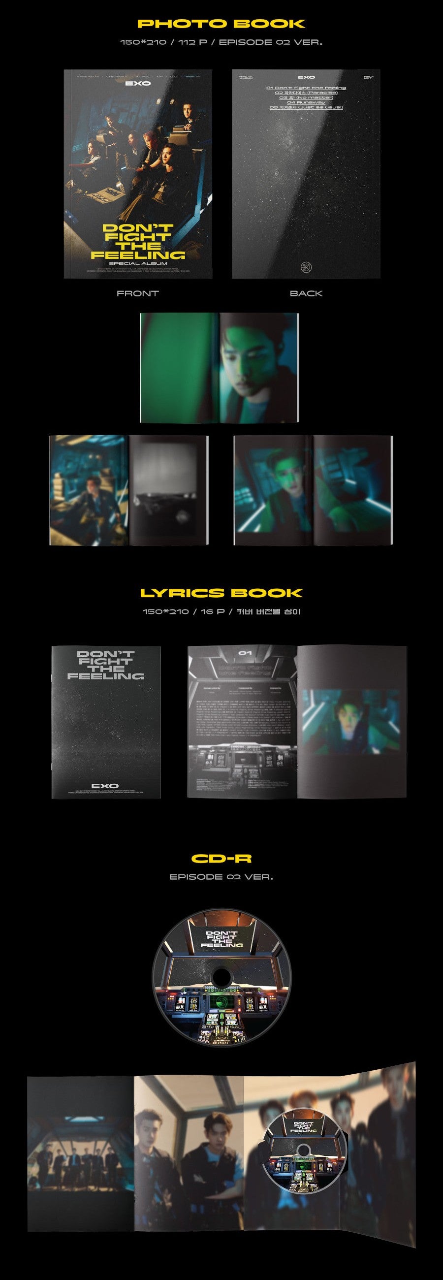 EXO -  DON'T FIGHT THE FEELING [PHOTO BOOK VER.2]