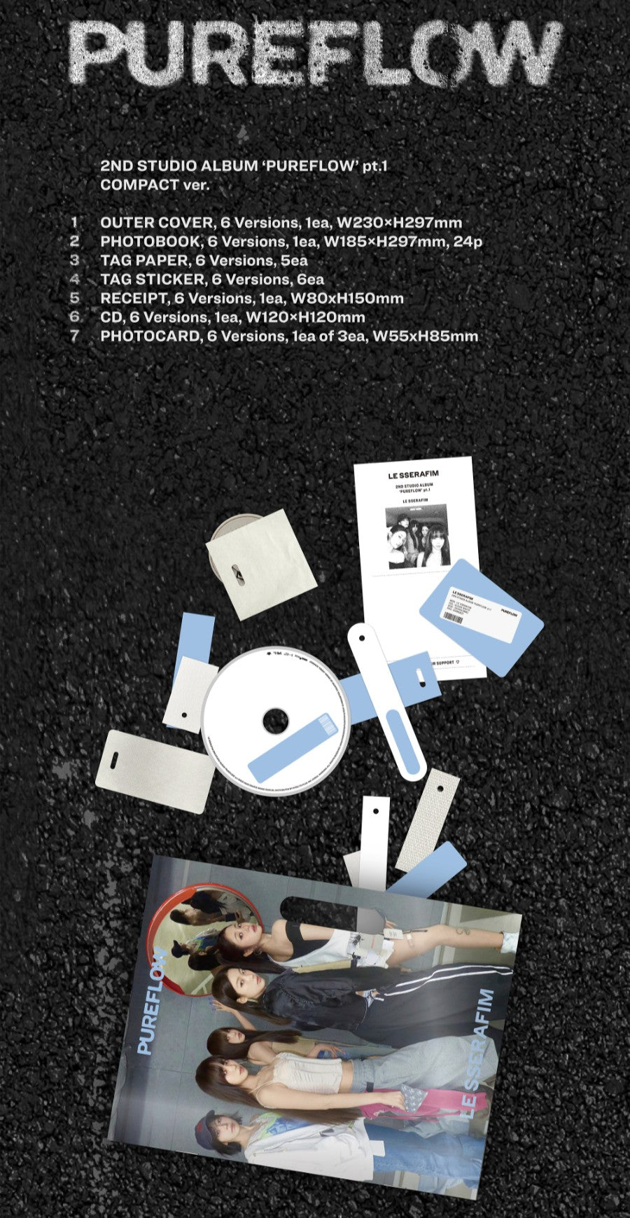 LE SSERAFIM - PUREFLOW PT.1 [COMPACT VER.]