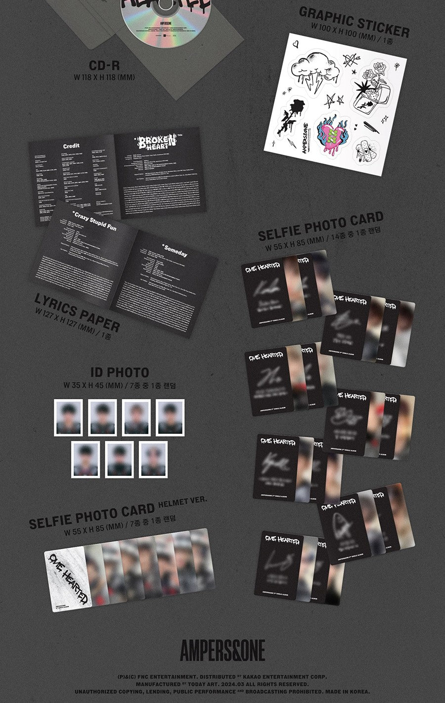 AMPERS&ONE - ONE HEARTED [POSTCARD VER.]