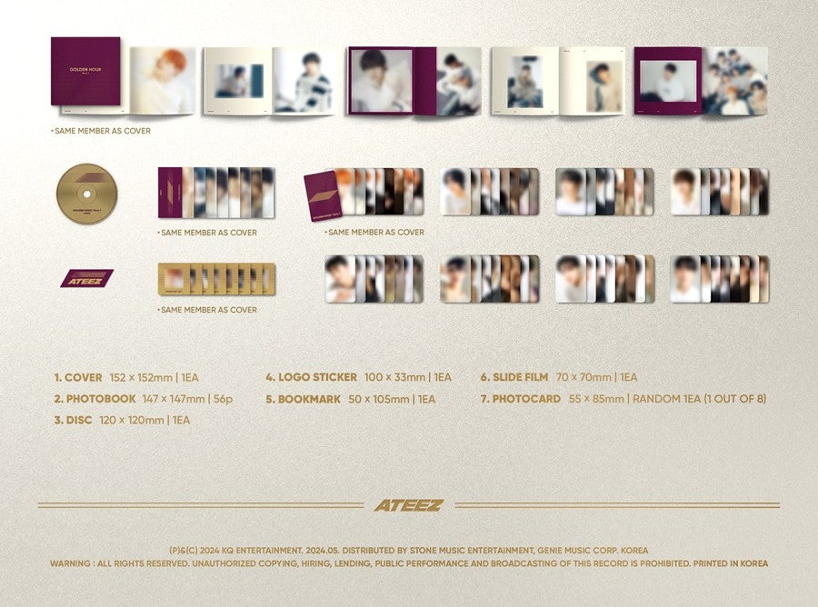 ATEEZ - GOLDEN HOUR : PART.1 [DIGIPACK VER.]