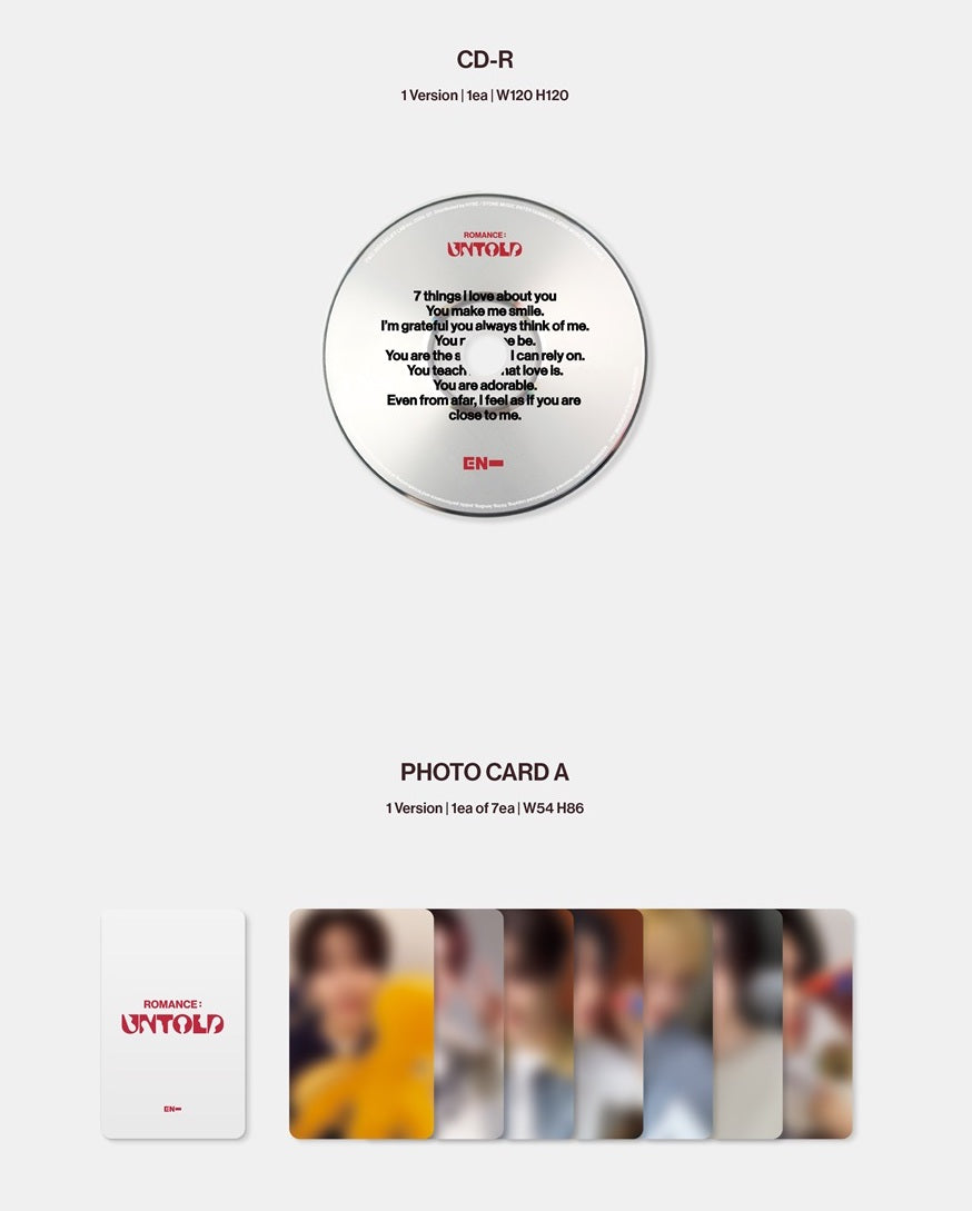 ENHYPEN - ROMANCE : UNTOLD [ENGENE VER. - RANDOM COVER]