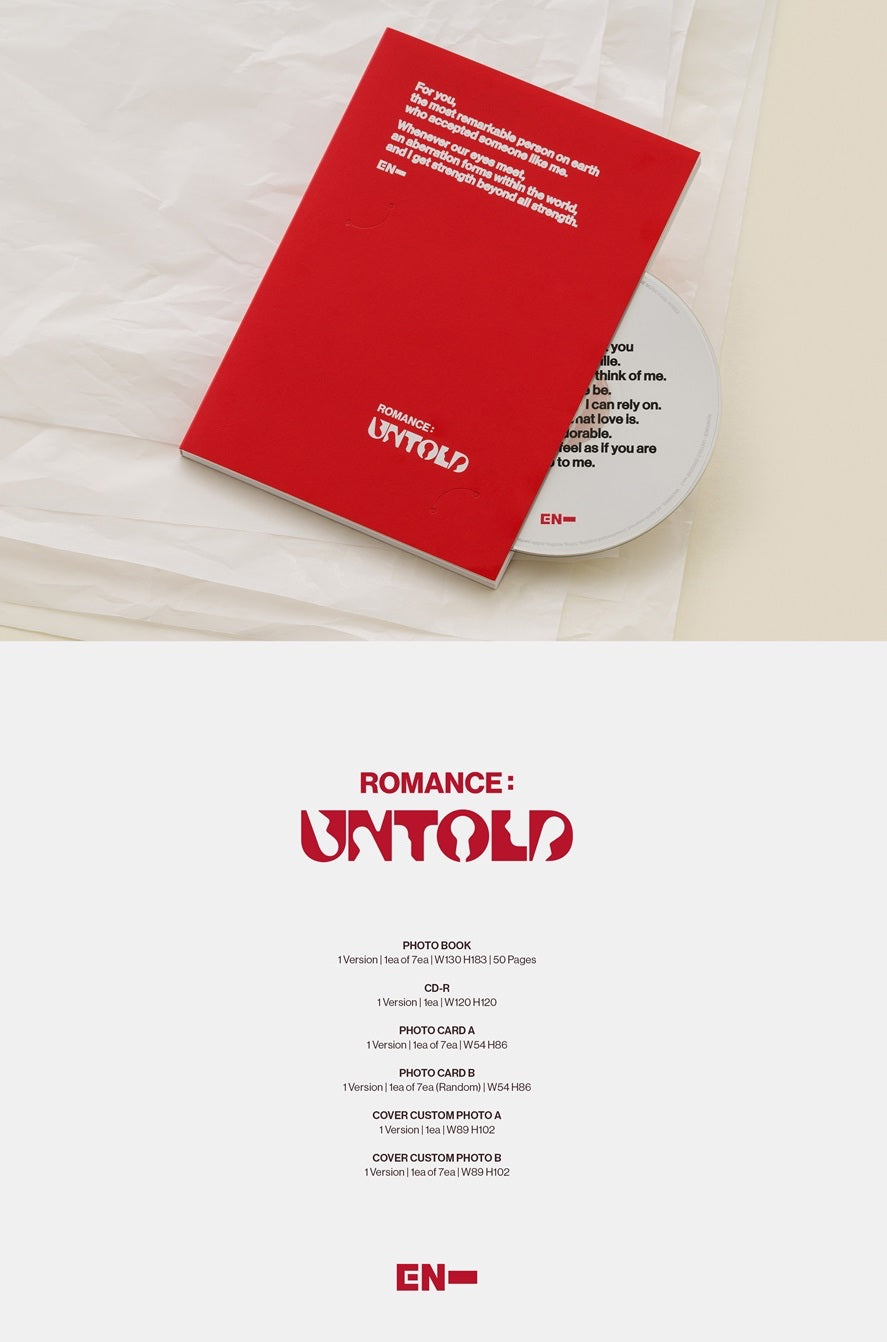 ENHYPEN - ROMANCE : UNTOLD [ENGENE VER. - RANDOM COVER]
