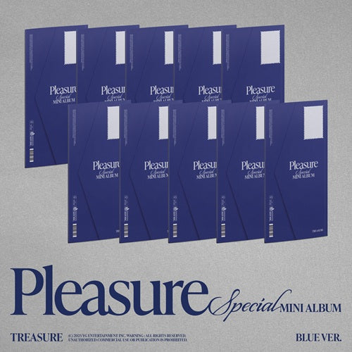 TREASURE - PLEASURE [BLUE VER.] [RANDOM COVER]