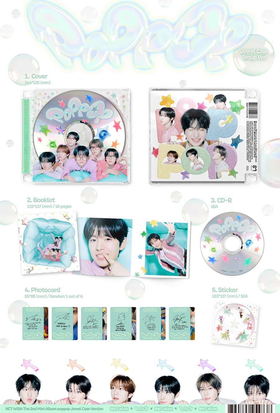 NCT WISH - POPPOP [JEWEL CASE VER.] (GROUP VER.)