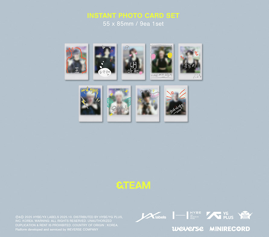 &TEAM - BACK TO LIFE [PHOTOCARD BOX (WEVERSE ALBUMS VER.)]