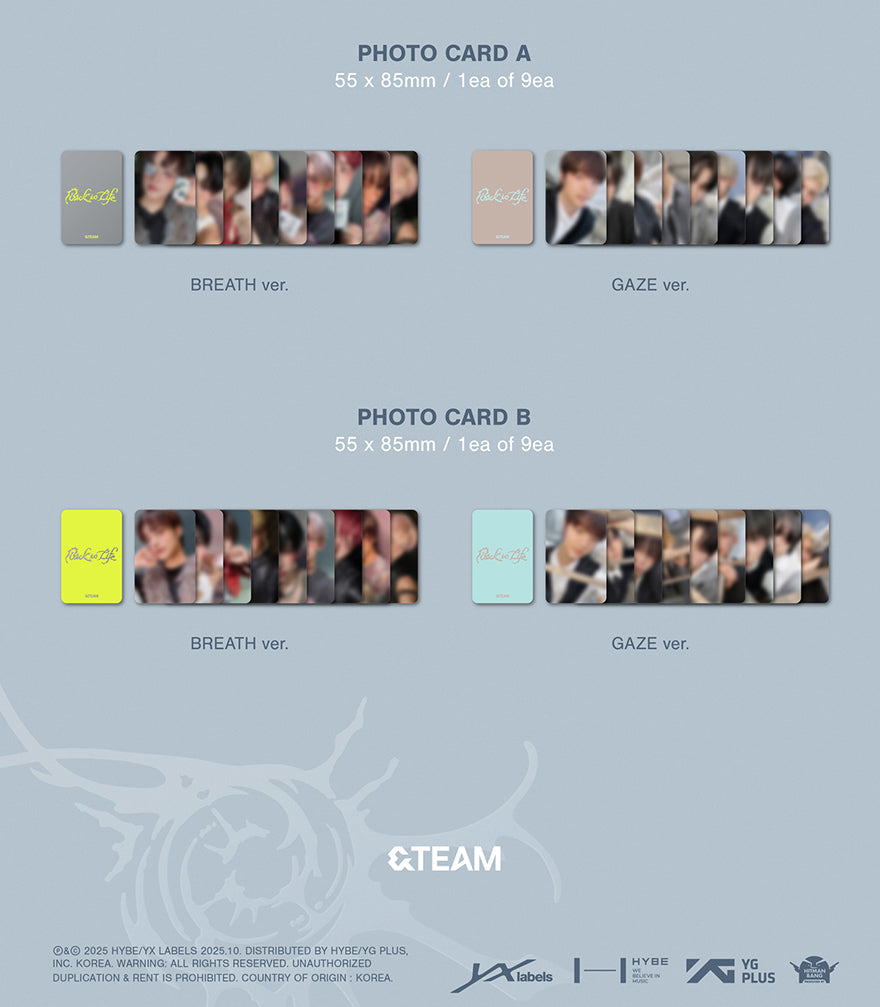 &TEAM - BACK TO LIFE [RANDOM COVER]