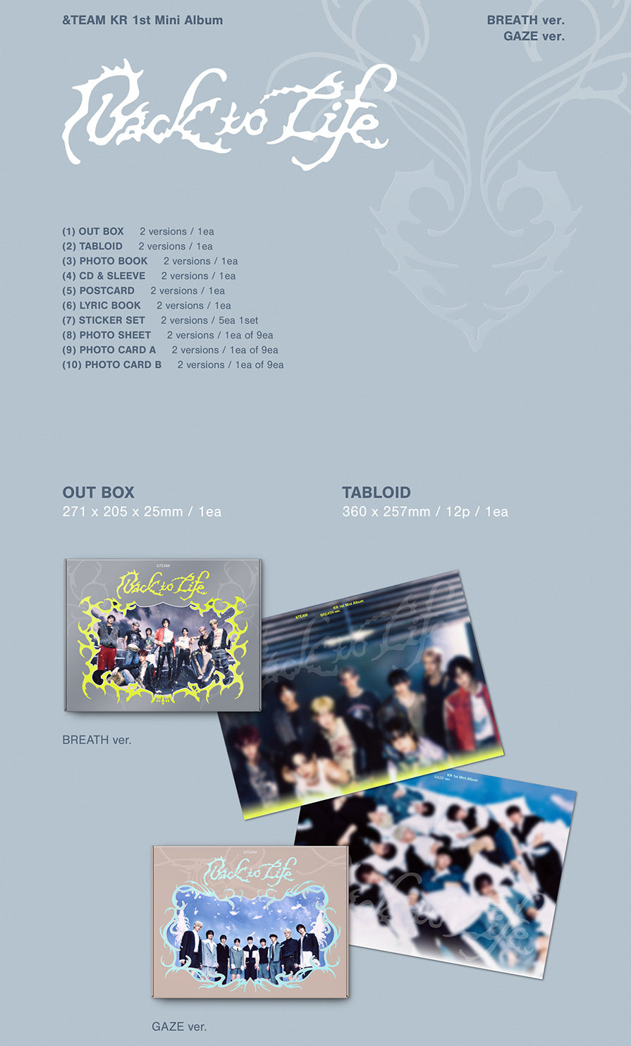 &TEAM - BACK TO LIFE [RANDOM COVER]