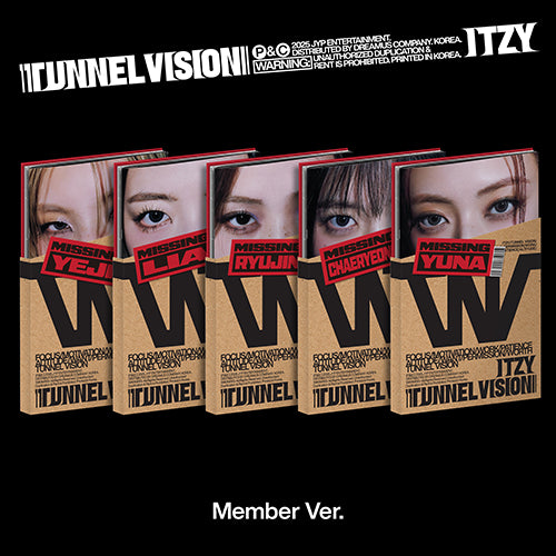 ITZY - TUNNEL VISION [MEMBER VER. - RANDOM COVER]
