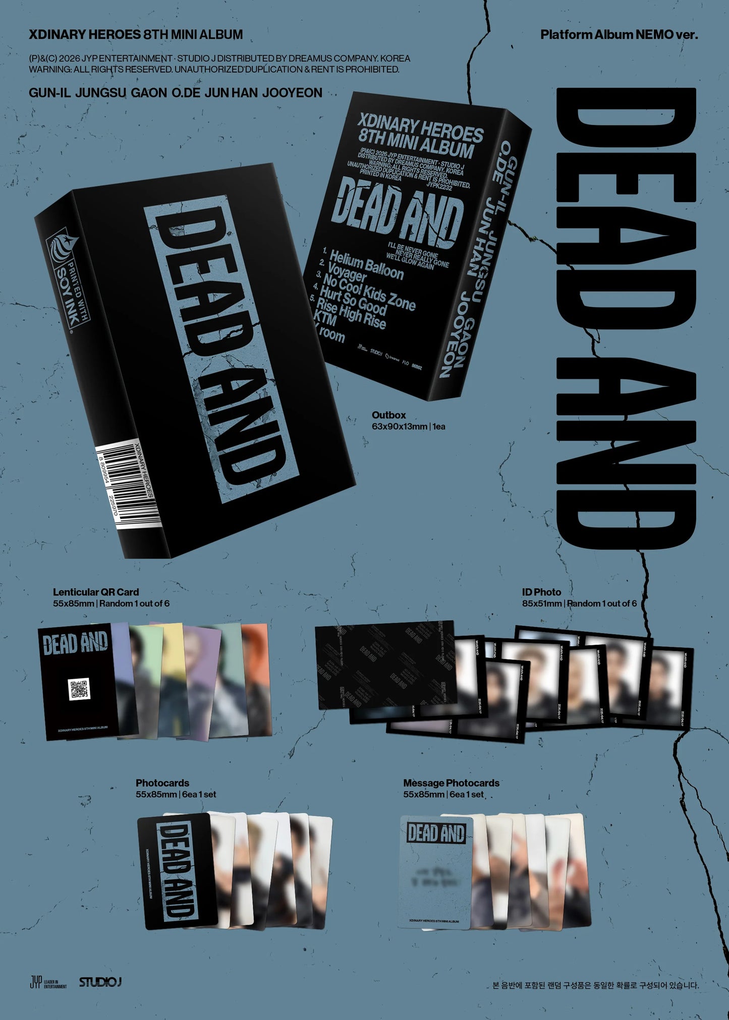 XDINARY HEROES - DEAD AND [PLATFORM ALBUM NEMO VER.]